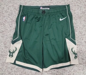 Nike Milwaukee Bucks Authentic Team Issued NBA Shorts Away Green Men's Size 42R - Picture 1 of 17