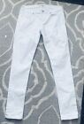 Banana Republic Premium femme 26 P jean maigre blanc extensible taille moyenne 5 poches