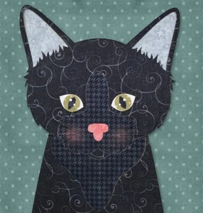Kit de apliques de corte láser prefundidos con bloque de tela de accionamiento felino BOMBAY - Imagen 1 de 8