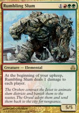 1x Rumbling Slum MTG Guildpact NM Magic Regular