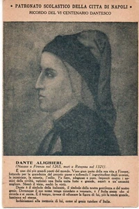 prs 16 - 1921 DANTE ALIGHIERI - VI Centenario Dantesco - Formato piccolo non VG - Imagen 1 de 1