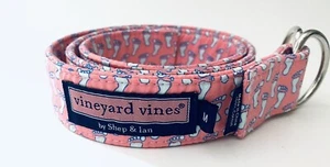Vineyard Vines Pink Cloth Canvas Belt Womans Size M NWOT - Picture 1 of 7