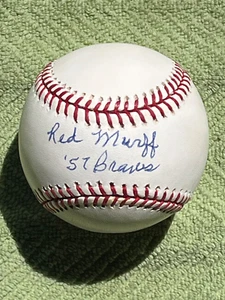 Hermoso Coleman BB PSA autografiado Red Murff ""57 Braves"" autografiado único firmado certificado de autenticidad - Imagen 1 de 2