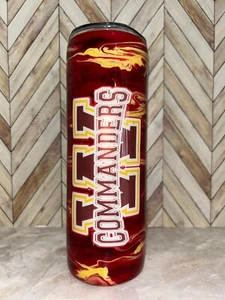 Custom-made "Washington Commanders" 20 oz. tumbler - FREE SHIPPING- NFL Football - Picture 1 of 6