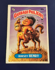 1986 Topps Garbage Pail Kids # 86a HORSEY HENRY Checklist Series 3 GPK VG Marked