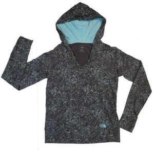 Felpa con cappuccio scollo leggero grigio turchese the NORTH FACE top come nuova! M - Foto 1 di 2