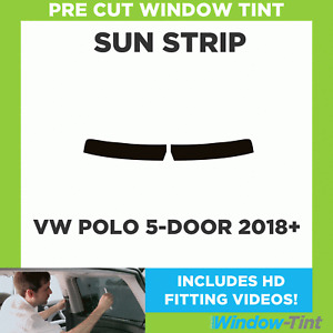 Pre Cut Window Tint - For VW Polo 5-door Hatchback 2018+ - Sunstrip