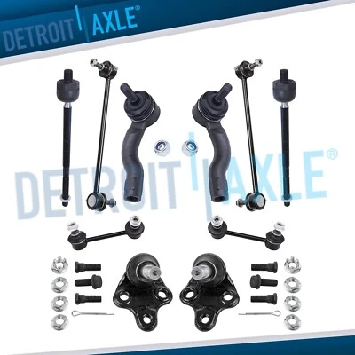 Front Rear Sway Bars Inner Outer Tierods Ball Joints for 2001 - 2005 Toyota Rav4 - Image 1 of 4
