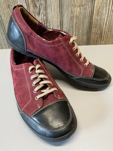 Cobb Hill by New Balance CBY08WN Burgundy Suede Leather Sneakers Size 10 M Shoes - Picture 1 of 16