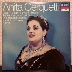 ANITA CERQUETTI - Aida Tosca Forza (Decca UK Pressing)- 12" Vinyl Record LP - EX - Picture 1 of 3