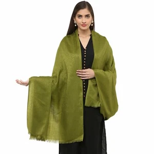 Mujeres Chal de Lana de Cachemira Jacquard Falsificación Pashmina Estola Envoltura - Imagen 1 de 4