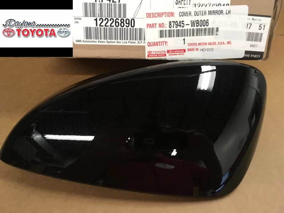 ЧЕРНАЯ КРЫШКА ЗЕРКАЛА СО СТОРОНЫ ВОДИТЕЛЯ 2016 SCION IA & 2017-18 YARIS IA 87945-WB006 - Изображение 1 из 1