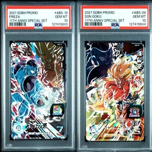 PSA 10 Goku Freezer Conjunto de Números Secuenciales 2021 Super Dragon Ball Heroes Japonés - Imagen 1 de 5