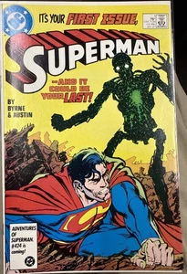 Superman #1 DC 🔑 1st Metallo App. John Byrne Art 9.0 (Jan. 1987) - Picture 1 of 2
