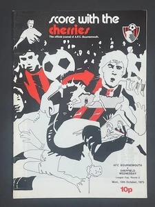 1973/74 BOURNEMOUTH V SHEFFIELD WEDNESDAY 10-10-1973 LEAGUE CUP 2ND ROUND - Picture 1 of 1