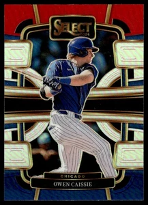 Panini Select Prizms Owen Caissie Chicago Cubs #88 2024 rojo y azul - Imagen 1 de 2