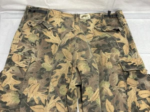 Vintage Kelly Kamo Cooper Tru-Leaf Camo Hose Herren XL 42” Taille Flanell Jagd - Bild 1 von 11
