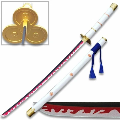 41" One Piece Roronoa Zoro Ame no Habakiri Katana Samurai Espada Juegos con disfraces Hoja Foto 1 de 2