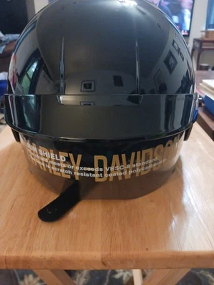New Harley Davidson Helmet XL W/Bag Dust Cover Drawstring Black/Gray Free Ship - Image 1 of 4