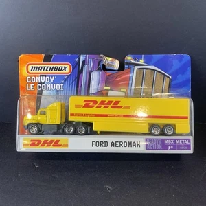2006 Mattel Matchbox Convoy DHL Ford Aeromax Semi Tractor Trailer New - Picture 1 of 5