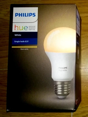 PHILIPS Hue E27 LED SMART BULB - White Alexa Google WiFi Home - NEW - Image 1 of 4