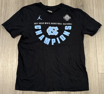 North Carolina Tar Heels X Nike Tee Shirt Hoodie Men’s XL Black - Image 1 of 4