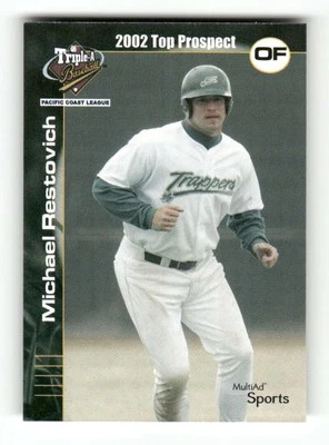 2002 Multi-ad Pacific Coast League Prospect  31 Michael Restovich BXCP33 - Image 1 of 2