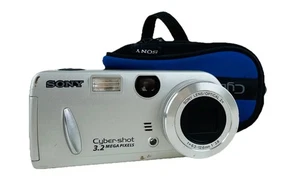 Sony CyberShot DSC-P52 Compact Digital Camera & Case – Working - Picture 1 of 9