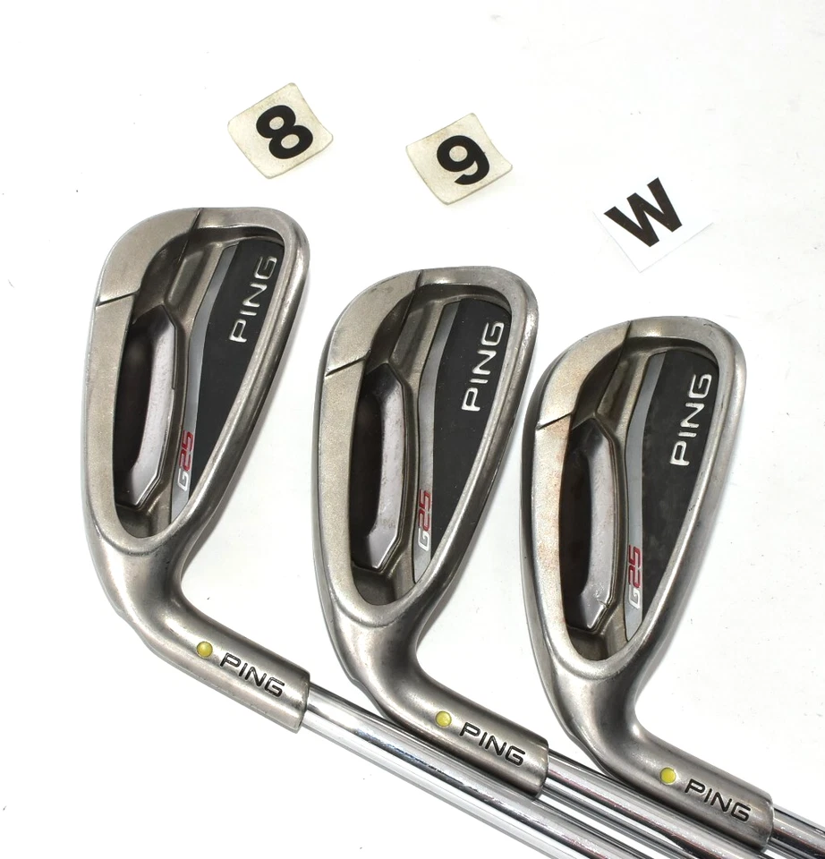 PING G25 3p 8-9-W LH Golf Iron Set NSPRO 950GH R Regular Yellow Dot Men Clubs - Image 1 of 4