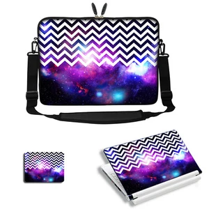 Neopren Laptoptasche mit Schultergurt & passender Haut Mauspad passt 17,3" 3120 - Bild 1 von 5