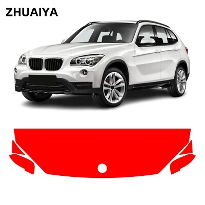 Película de protección de pintura PPF precortada para capó para BMW X1 2013-2015 Foto 1 de 4