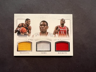 2013-14 National Treasures Dikembe Mutombo Triple Patch /70 Career Materials - Image 1 of 4