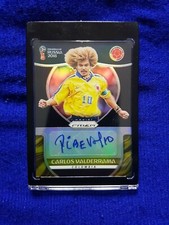 2018 World Cup Prizm 1/1 Carlos Pibe Valderrama black autograph Colombia