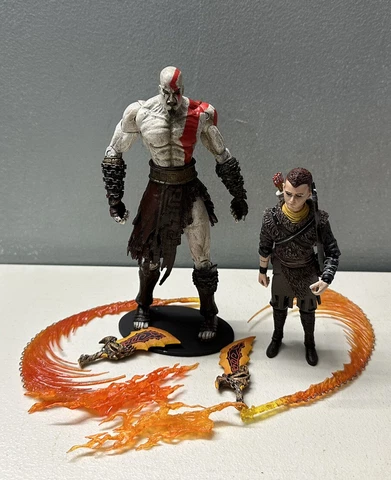 Neca God of War Kratos & Atreus 7" Game Action Figure With Chains SEE PICS Cover