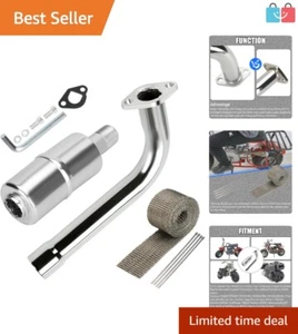 Comprehensive Exhaust Replacement Kit with Heat Shield for Small Engine Bikes - Picture 1 of 11