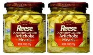 Reese Quartered Marinated Artichoke Hearts (Pack of 2) 7.5 oz Jars - Picture 1 of 2