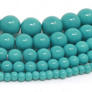 Czech Opaque Glass Beads Round Pearl Coated 4mm 6mm 8mm 10mm 12mm 16" Strand