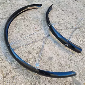 SKS Plastic Mudguards set Front & Rear Bicycle Road/MTB black Pair of - Picture 1 of 24