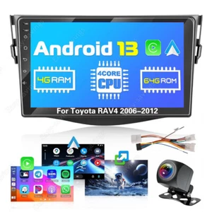 Radio estéreo GPS + cámara 9" 4+64G Carplay para Toyota RAV4 2007-2012 Android 13  - Imagen 1 de 12