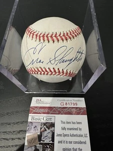 ENOS SLAUGHTER signierter NL Baseball HALL OF FAME ST. LOUIS CARDINALS - JSA - Bild 1 von 3