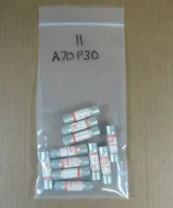 11 x Amptrap A70P30-1 fuses, 30 Amp, Ferraz Shawmut / Gould - Picture 1 of 2