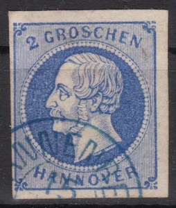 == AD Hannover Mi. 15a gest. azul K2, gato. 50 € == - Imagen 1 de 1