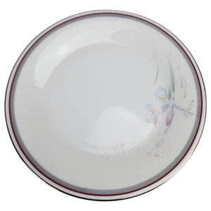 Noritake Malverne 8.25" Salad Plate 3501 Gray White Mauve Platinum Japan Vintage - Picture 1 of 13
