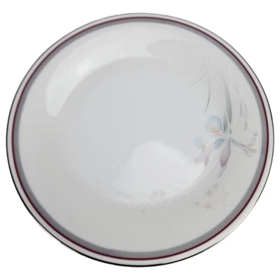 Noritake Malverne 8.25" Salad Plate 3501 Gray White Mauve Platinum Japan Vintage - Image 1 of 4