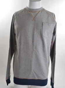 NUEVO CON ETIQUETAS SUÉTER PARA HOMBRE ELEMENT STOCK TRIPULACIÓN $60 M gris brezo azul marino - Imagen 1 de 5