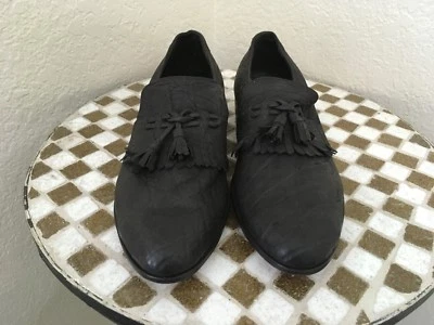 CUSTOM BLACK TASSLE KILTIE POWER DRIVING SLIP ON ELEGANT SHOES 9-9.5 M - Image 1 of 4