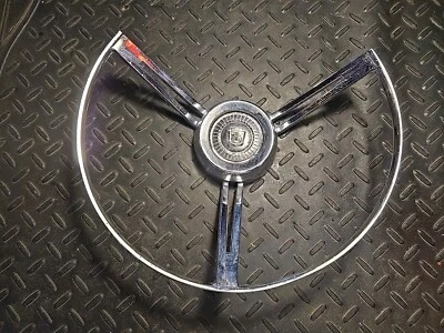 1 USED 62 Ford Galaxie 500 Country Squire Horn Ring #C2AA-13A805-A  - Image 1 of 4