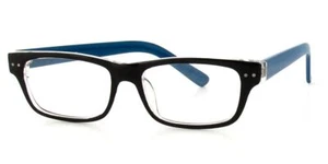 Soho 1010 by Vivid Black Crystal Blue Womens Designer Reading Glasses PICK POWER - Picture 1 of 2