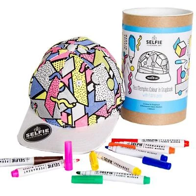 SELFIE CLOTHING Selfie Abbigliamento Colore In Snapback Cappellino Ragazzi Regalo Neo Memphis Decora il Tuo Cappello