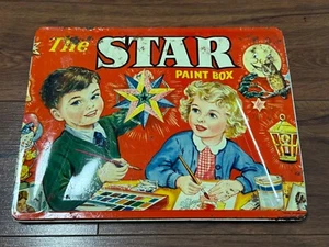 Vintage Kinder Aquarelle Malset Litho Dose - Bild 1 von 11